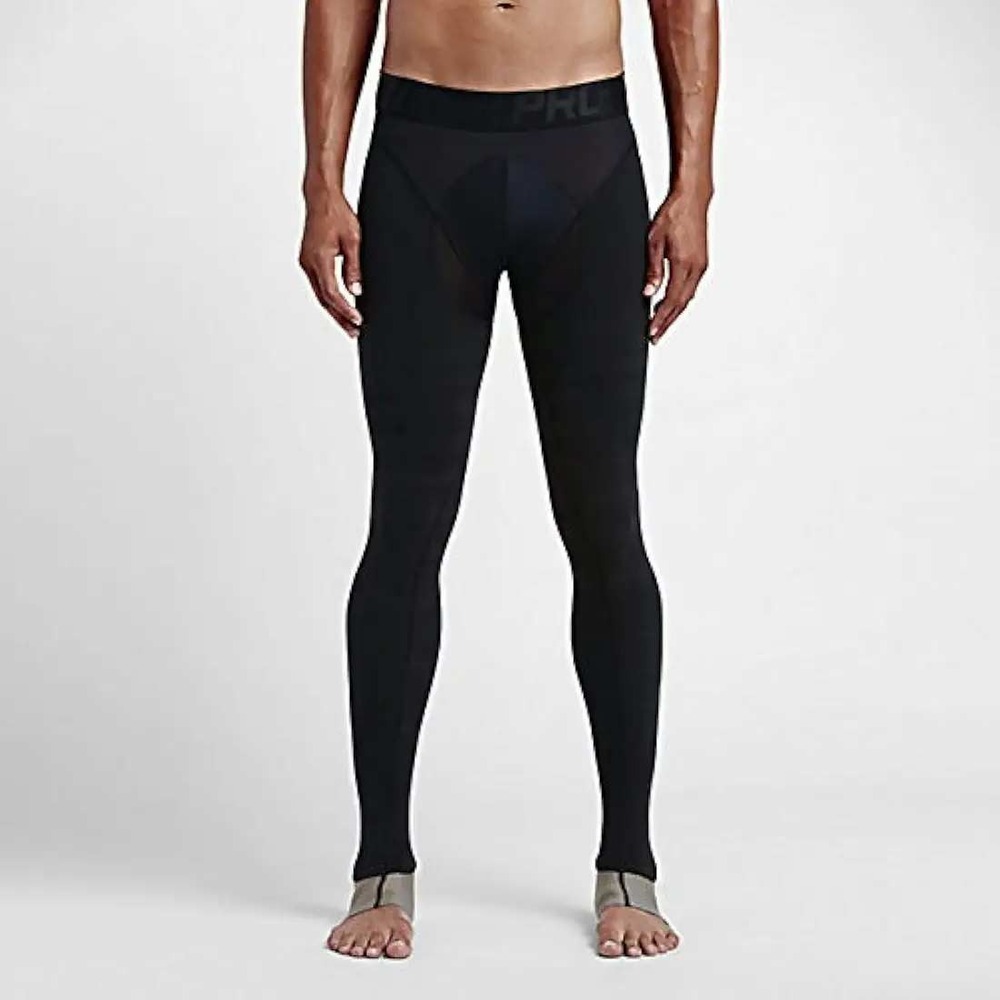 Men's Nike Pro‎ Hyper Recovery Black Compression Training Tights Size Small